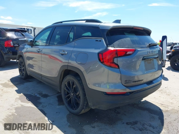2021 GMC Terrain SLE z VIN 3GKALMEV4ML376480, wystawiony jako IAAI lot #42219837 z przebiegiem 61 595 mil mil oraz . Historia ofert i sprzedaży dostępna na DreamBid. Obrazek 3.