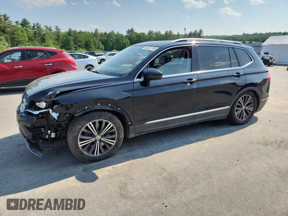2018 Volkswagen Tiguan SEL with VIN 3VV2B7AX5JM015388, listed as a Copart auction lot 60222195 with 121,389 mi miles and Salvage title. Bid and sale history available at DreamBid. Image 1.