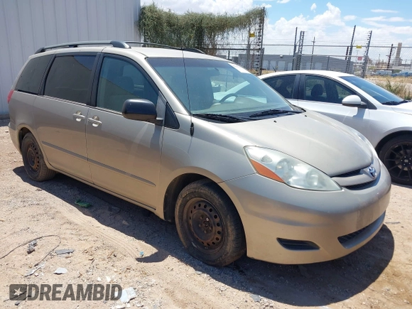2007 Toyota Sienna CE with VIN 5TDZK23C57S045350, listed as a IAAI auction lot 42216969 with 218,726 mi miles and . Bid and sale history available at DreamBid. Image 1.