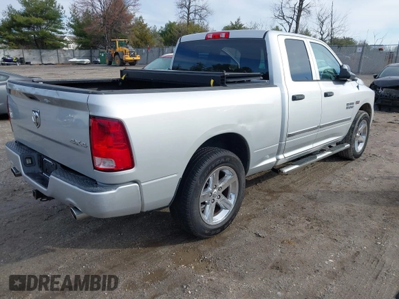 2014 Ram 1500 Express z VIN 1C6RR7FTXES136971, wystawiony jako IAAI lot #41845334 z przebiegiem 94 893 mil mil oraz . Historia ofert i sprzedaży dostępna na DreamBid. Obrazek 4.
