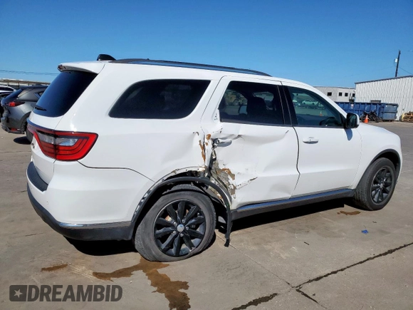 2017 Dodge Durango SXT z VIN 1C4RDJAG3HC824081, wystawiony jako Copart lot #48723325 z przebiegiem 129 372 mil mil oraz Czysty tytuł • Clean title. Historia ofert i sprzedaży dostępna na DreamBid. Obrazek 3.