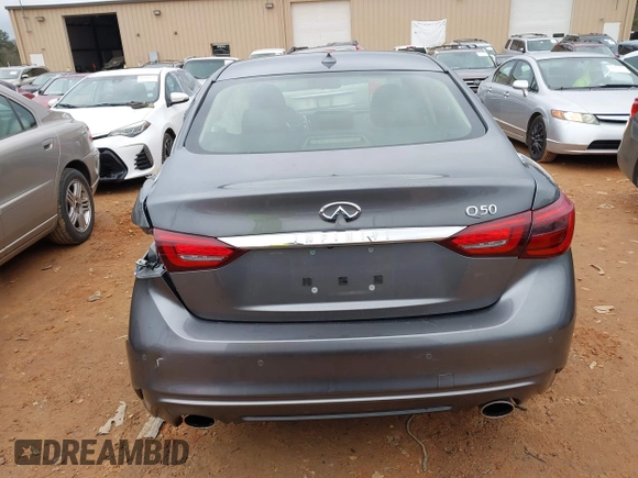 2023 Infiniti Q50 Luxe with VIN JN1EV7BP3PM511881, listed as a IAAI auction lot 41217294 with 18,620 mi miles and . Bid and sale history available at DreamBid. Image 16.