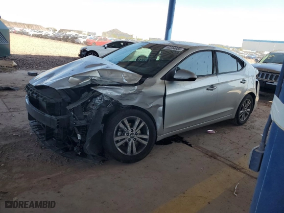 2017 Hyundai Elantra SE with VIN 5NPD84LFXHH110263, listed as a Copart auction lot 52234985 with 76,302 mi miles and Salvage Title. Bid and sale history available at carsss.com. Image 1.