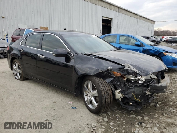 2012 Acura TSX Tech Pkg with VIN JH4CU2F60CC028035, listed as a Copart auction lot 46460665 with 151,163 mi miles and Salvage Title. Bid and sale history available at carsss.com. Image 4.