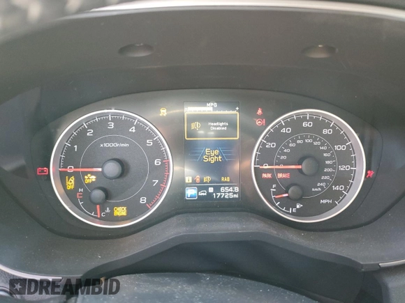 2022 Subaru Ascent Premium with VIN 4S4WMAED2N3462996, listed as a Copart auction lot 54102935 with 17,725 mi miles and Salvage title. Bid and sale history available at DreamBid. Image 9.