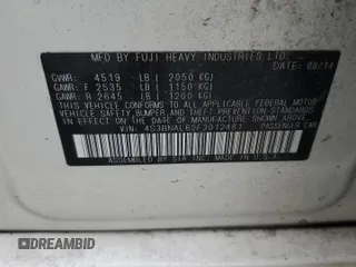 2015 Subaru Legacy Limited z VIN 4S3BNAL62F3012481, wystawiony jako Copart lot #64281365 z przebiegiem 166 888 mil mil oraz Szkoda całkowita • Salvage title. Historia ofert i sprzedaży dostępna na DreamBid. Obrazek 13.