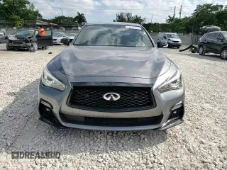 2023 Infiniti Q50 Red Sport 400 with VIN JN1FV7DP8PM570359, listed as a Copart auction lot 42814215 with 8,564 mi miles and Clean Title. Bid and sale history available at DreamBid. Image 13.