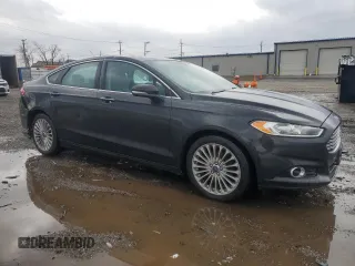2013 Ford Fusion Titanium with VIN 3FA6P0K95DR117344, listed as a Copart auction lot 50995245 with 96,631 mi miles and Salvage Title. Bid and sale history available at carsss.com. Image 4.