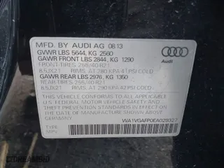 2014 Audi SQ5 Prestige with VIN WA1VGAFP0EA029327, listed as a IAAI auction lot 41195533 with 65,040 mi miles. Bid and sale history available at carsss.com. Image 9.