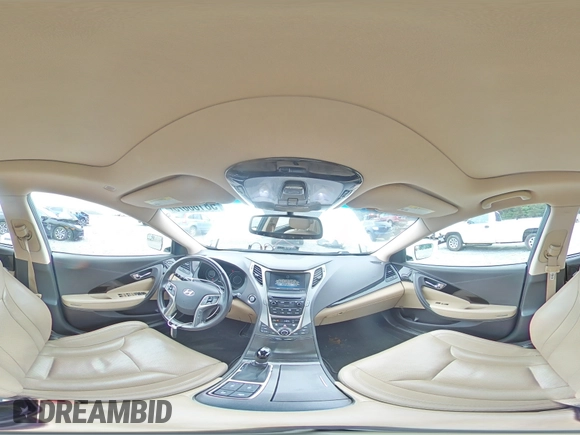 2014 Hyundai Azera Limited z VIN KMHFH4JG1EA388388, wystawiony jako Copart lot #58166675 z przebiegiem Nie podano mil oraz Szkoda całkowita • Salvage title. Historia ofert i sprzedaży dostępna na DreamBid. Obrazek 15.