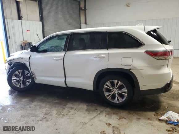 2015 Toyota Highlander LE with VIN 5TDBKRFH8FS198921, listed as a Copart auction lot 50288535 with 95,639 mi miles and Salvage Title. Bid and sale history available at carsss.com. Image 2.