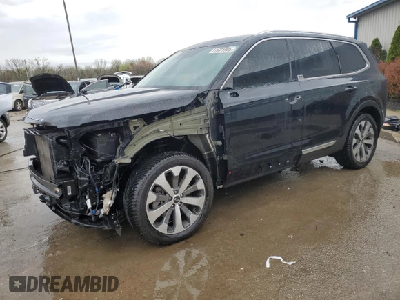 2020 Kia Telluride EX with VIN 5XYP34HCXLG071703, listed as a Copart auction lot 51601905 with 76,529 mi miles and Salvage Title. Bid and sale history available at DreamBid. Image 1.