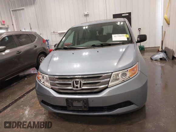2013 Honda Odyssey EX-L with VIN 5FNRL5H67DB015512, listed as a IAAI auction lot 41758695 with 193,356 mi miles and . Bid and sale history available at carsss.com. Image 13.