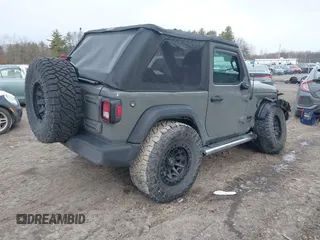 2021 Jeep Wrangler Sport S with VIN 1C4GJXAN9MW768559, listed as a IAAI auction lot 41238254 with 18,191 mi miles and . Bid and sale history available at DreamBid. Image 4.