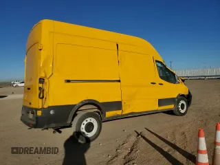 2023 Ford Transit Cargo with VIN 1FTBR1X89PKA25414, listed as a Copart auction lot 46476085 with 61,328 mi miles and Salvage title. Bid and sale history available at DreamBid. Image 3.