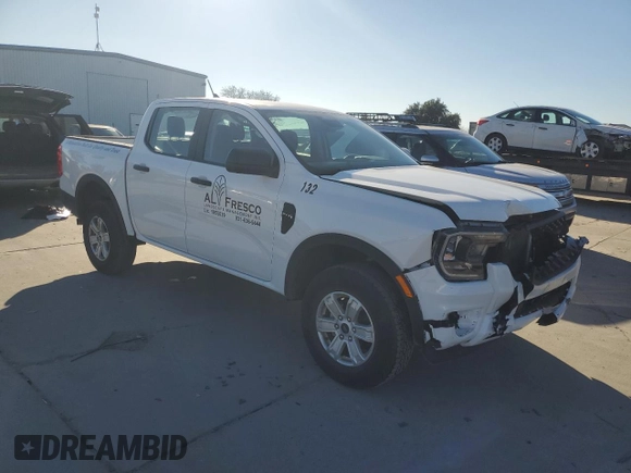 2024 Ford Ranger XL with VIN 1FTER4BH1RLE10064, listed as a Copart auction lot 89063485 with 35,197 mi miles and Salvage Title. Bid and sale history available at carsss.com. Image 4.