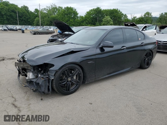 2013 BMW 5 Series 535i xDrive with VIN WBAFU7C59DDU68738, listed as a Copart auction lot 62061725 with 153,052 mi miles and Salvage title. Bid and sale history available at DreamBid. Image 1.