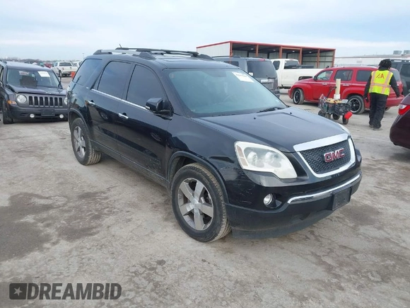 2012 GMC Acadia SLT1 with VIN 1GKKVRED4CJ193024, listed as a IAAI auction lot 41643244 with 185,726 mi miles. Bid and sale history available at carsss.com. Image 1.