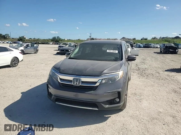 2019 Honda Pilot EX-L with VIN 5FNYF5H57KB003870, listed as a Copart auction lot 49513945 with 79,634 mi miles and Salvage Title. Bid and sale history available at DreamBid. Image 12.