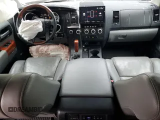 2018 Toyota Sequoia Platinum with VIN 5TDDY5G19JS158048, listed as a Copart auction lot 79352984 with 129,083 mi miles and Salvage Title. Bid and sale history available at carsss.com. Image 8.