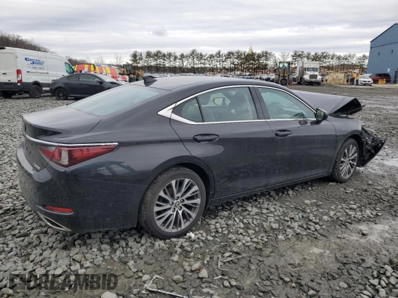2019 Lexus ES with VIN 58ABZ1B1XKU013266, listed as a Copart auction lot 43569625 with 63,461 mi miles and Salvage Title. Bid and sale history available at carsss.com. Image 3.
