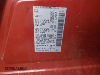 2013 Nissan Pathfinder SL with VIN 5N1AR2MM3DC617654, listed as a Copart auction lot 63143545 with 119,359 mi miles and Clean title. Bid and sale history available at DreamBid. Image 13.