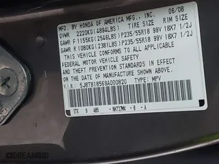 2009 Acura RDX Tech Pkg with VIN 5J8TB18569A000820, listed as a IAAI auction lot 41612663 with 150,886 mi miles. Bid and sale history available at carsss.com. Image 9.