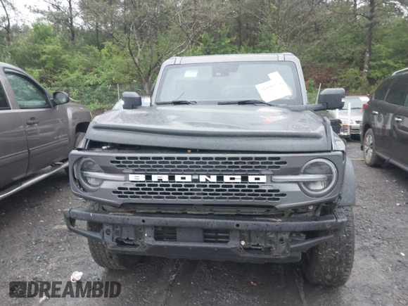 2022 Ford Bronco with VIN 1FMEE5DP4NLB57124, listed as a IAAI auction lot 41899278 with 75,147 mi miles. Bid and sale history available at carsss.com. Image 6.