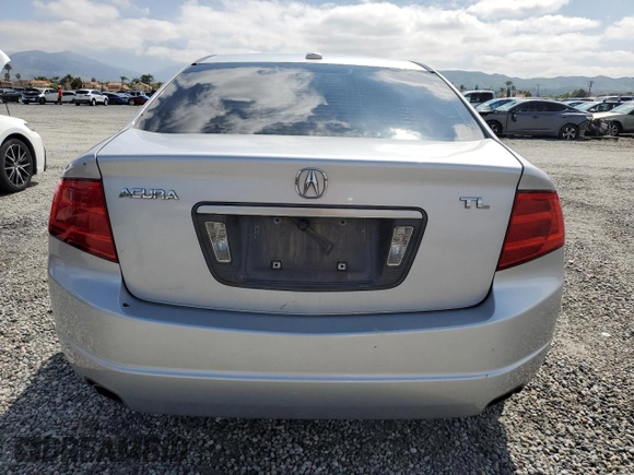 2005 Acura TL with VIN 19UUA66295A046326, listed as a Copart auction lot 54550935 with 166,408 mi miles and Salvage Title. Bid and sale history available at carsss.com. Image 6.