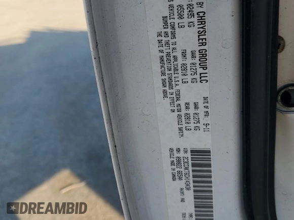 2012 Chrysler 300 C with VIN 2C3CCAKT6CH143430, listed as a Copart auction lot 82998034 with Not Provided miles and Salvage Title. Bid and sale history available at DreamBid. Image 12.