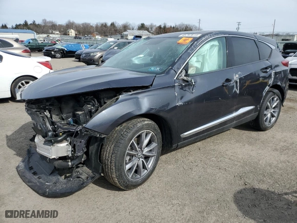 2020 Acura RDX w/Technology Pkg with VIN 5J8TC2H59LL006772, listed as a Copart auction lot 45797615 with 0 mi miles and Salvage Title. Bid and sale history available at carsss.com. Image 1.
