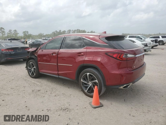 2016 Lexus RX 350 with VIN 2T2BZMCAXGC024764, listed as a Copart auction lot 51911485 with 55,639 mi miles and Salvage Title. Bid and sale history available at DreamBid. Image 2.