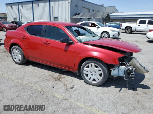 2014 Dodge Avenger SE with VIN 1C3CDZAG3EN234150, listed as a Copart auction lot 62183455 with 71,071 mi miles and Salvage title. Bid and sale history available at DreamBid. Image 4.