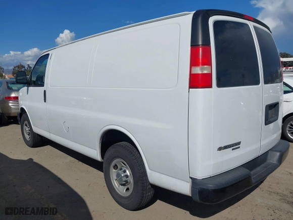 2013 Chevrolet Express Cargo Van with VIN 1GCWGFCA3D1179471, listed as a IAAI auction lot 38977519 with 113,094 mi miles. Bid and sale history available at carsss.com. Image 3.