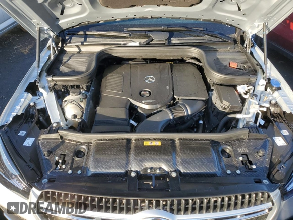 2025 Mercedes-Benz GLE 350 with VIN 4JGFB4FB9SB331036, listed as a Copart auction lot 41827195 with 279 mi miles and Salvage title. Bid and sale history available at DreamBid. Image 12.