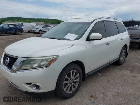 2015 Nissan Pathfinder Platinum with VIN 5N1AR2MN1FC619382, listed as a IAAI auction lot 42221642 with 118,838 mi miles and . Bid and sale history available at DreamBid. Image 17.