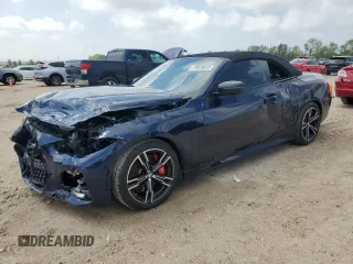 2023 BMW 4 Series M440i with VIN WBA53AT03PCL15153, listed as a Copart auction lot 49828855 with 7,354 mi miles and Salvage Title. Bid and sale history available at DreamBid. Image 1.