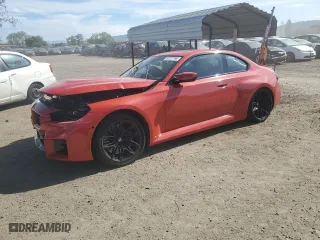 2024 BMW M2 with VIN 3MF13DM00R8D86349, listed as a Copart auction lot 51227764 with 7,114 mi miles and Salvage Title. Bid and sale history available at carsss.com. Image 1.