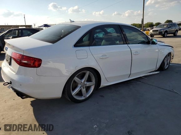 2016 Audi S4 Premium Plus with VIN WAUBGAFL8GA009994, listed as a Copart auction lot 72191514 with 112,388 mi miles and Salvage Title. Bid and sale history available at carsss.com. Image 3.