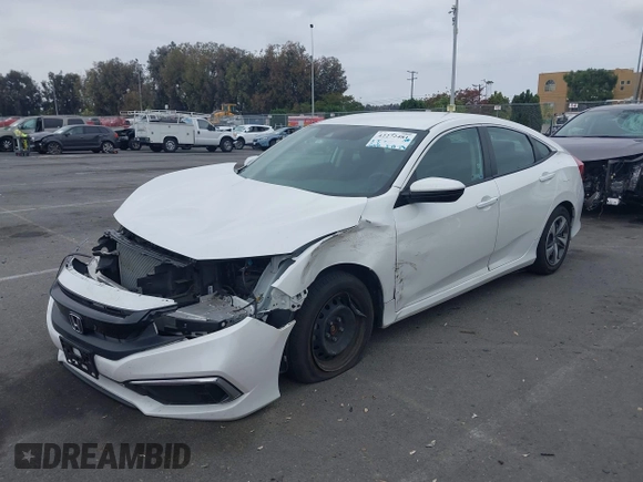 2020 Honda Civic LX z VIN 19XFC2F67LE212561, wystawiony jako IAAI lot #42272481 z przebiegiem 50 681 mil mil oraz . Historia ofert i sprzedaży dostępna na DreamBid. Obrazek 2.