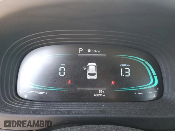 2023 Hyundai Venue Limited with VIN KMHRC8A39PU218751, listed as a Copart auction lot 49456515 with 48,891 mi miles and Salvage Title. Bid and sale history available at DreamBid. Image 9.