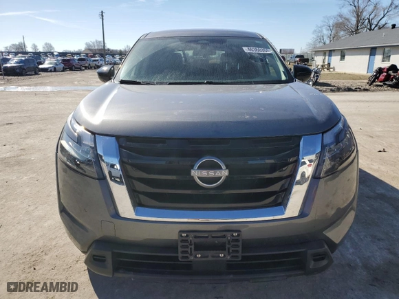 2023 Nissan Pathfinder S with VIN 5N1DR3AA0PC273976, listed as a Copart auction lot 46360355 with 48,280 mi miles and Salvage Title. Bid and sale history available at carsss.com. Image 5.