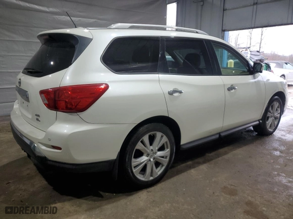2018 Nissan Pathfinder SV with VIN 5N1DR2MM8JC606268, listed as a Copart auction lot 48421475 with 63,021 mi miles and Salvage Title. Bid and sale history available at carsss.com. Image 3.