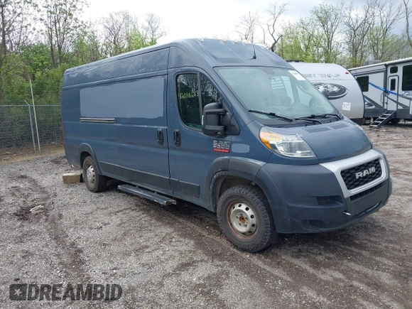 2019 Ram ProMaster Cargo with VIN 3C6URVJG6KE544844, listed as a IAAI auction lot 42048263 with 140,178 mi miles. Bid and sale history available at carsss.com. Image 1.