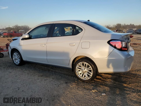 2023 Mitsubishi Mirage ES z VIN ML32FUFJ3PHF05224, wystawiony jako Copart lot #46583475 z przebiegiem 25 570 mil mil oraz Szkoda całkowita • Salvage title. Historia ofert i sprzedaży dostępna na DreamBid. Obrazek 2.