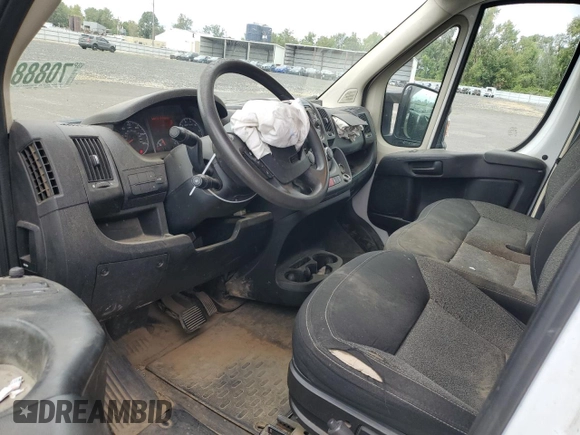 2017 Ram ProMaster Cargo with VIN 3C6URVHG2HE510690, listed as a Copart auction lot 70888714 with 137,278 mi miles and Salvage Title. Bid and sale history available at DreamBid. Image 8.