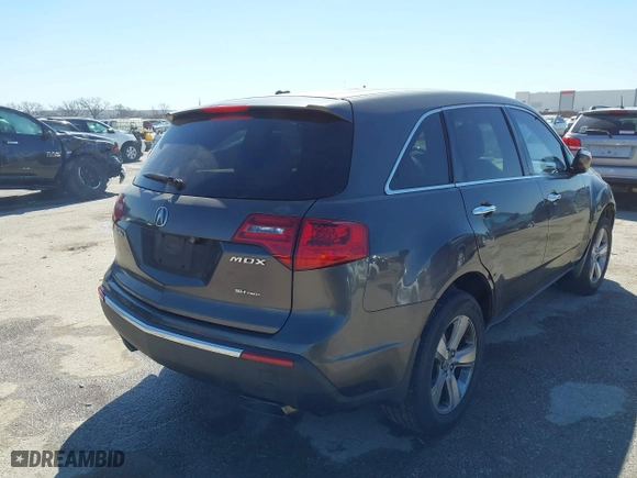 2011 Acura MDX with VIN 2HNYD2H28BH514020, listed as a IAAI auction lot 41773235 with 230,446 mi miles. Bid and sale history available at carsss.com. Image 4.