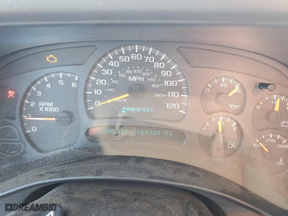 2004 Chevrolet Tahoe LT with VIN 1GNEK13T84J300808, listed as a Copart auction lot 46394495 with 164,330 mi miles and Salvage Title. Bid and sale history available at carsss.com. Image 9.