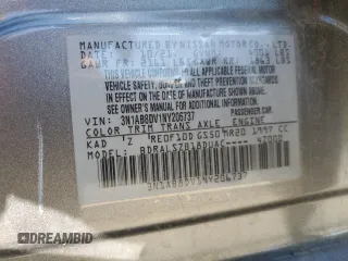 2022 Nissan Sentra SR z VIN 3N1AB8DV1NY206737, wystawiony jako Copart lot #54968695 z przebiegiem 36 649 mil mil oraz Szkoda całkowita • Salvage title. Historia ofert i sprzedaży dostępna na DreamBid. Obrazek 12.