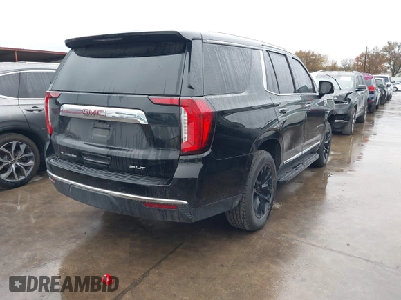 2022 GMC Yukon SLT with VIN 1GKS2BKD3NR303893, listed as a IAAI auction lot 41096447 with 72,794 mi miles. Bid and sale history available at carsss.com. Image 4.